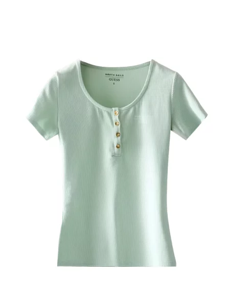 Tricou Guess tricotate verde