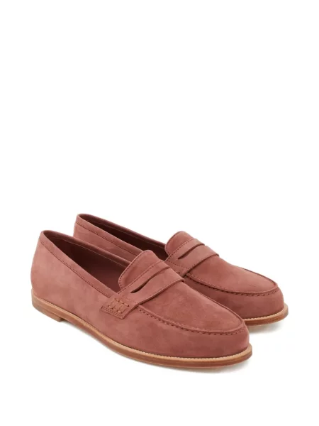 Szarvasbőr loafer Manolo Blahnik barna