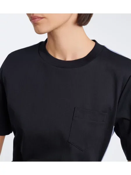 Top Sacai din jerseu
