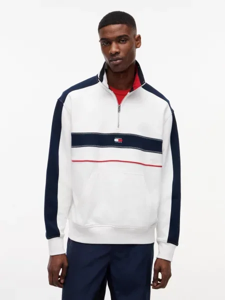 Palton Tommy Jeans alb