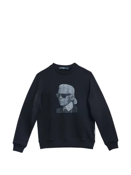 Pulover Karl Lagerfeld cu imagine negru