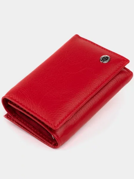 ST Leather Accessories Портмоне Шкіра червоний