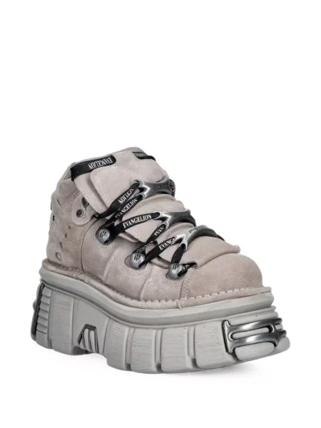 Botine New Rock cu platformă gri
