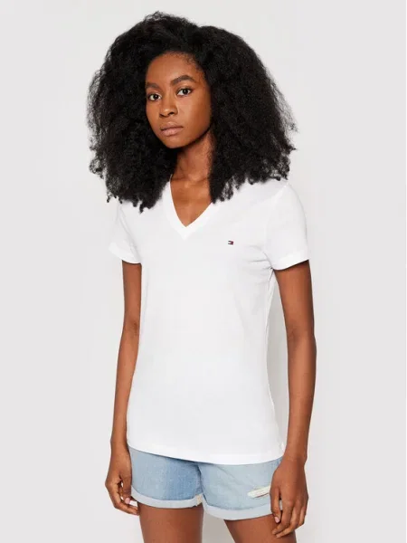 Tommy Hilfiger Tricou HERITAGE alb