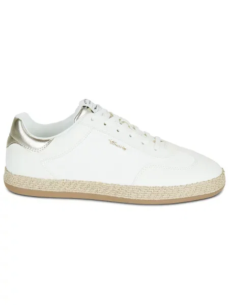 Sneakerși Tamaris de lână alb