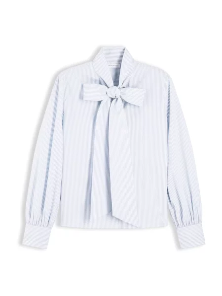 TOMMY HILFIGER Bluză azuriu alb