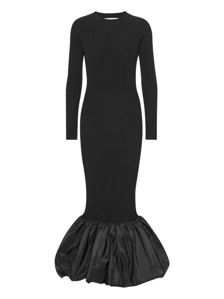 Rochie maxi Rotate Birger Christensen lungă de costum negru