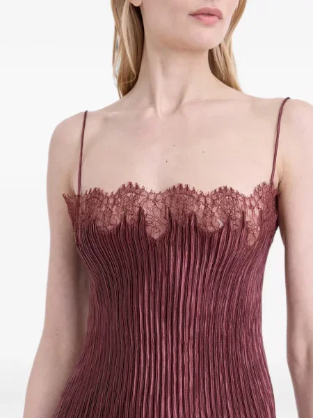 Rochie Fforme din dantelă roșu