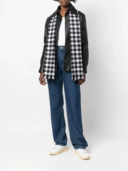 Raštuotas šalikas Woolrich violetinė