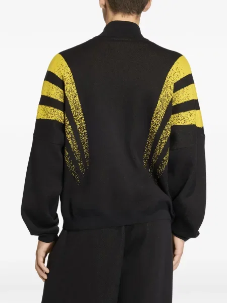 Blugi Adidas cu imagine cu dungi negru
