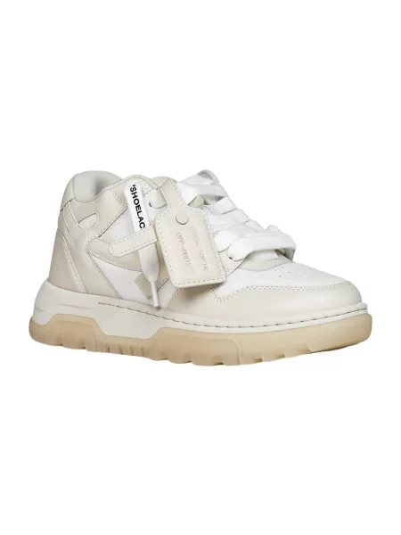 Sneakersy Off-white biznesowe białe