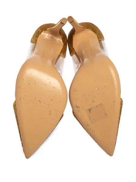Pantofi cu toc Gianvito Rossi auriu