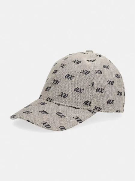 Armani Exchange șapcă de baseball de damă din bej