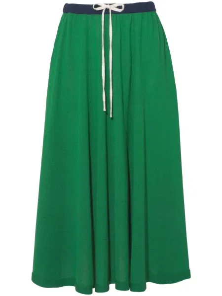 Fustă Cashmere In Love din cașmir verde