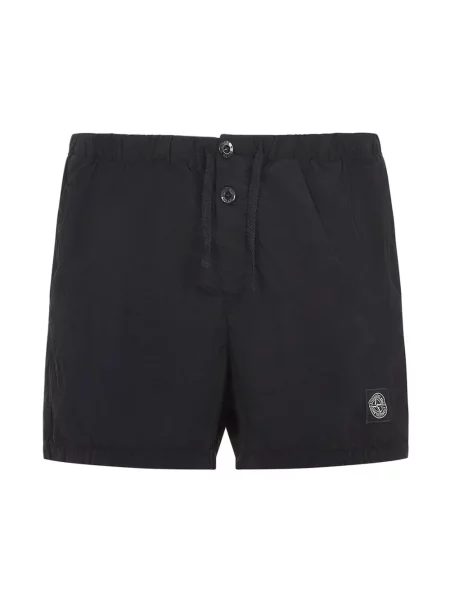 Kąpielówki Stone Island z kamieniami czarne