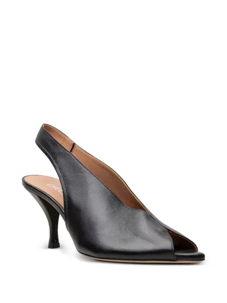 Pantofi cu toc Chuckies slingback negru