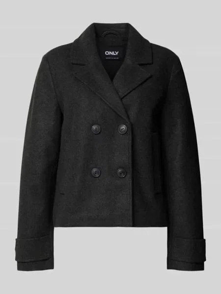 Krótki trencz z kołnierzem z połami model ‘FREJA LIFE’ Only