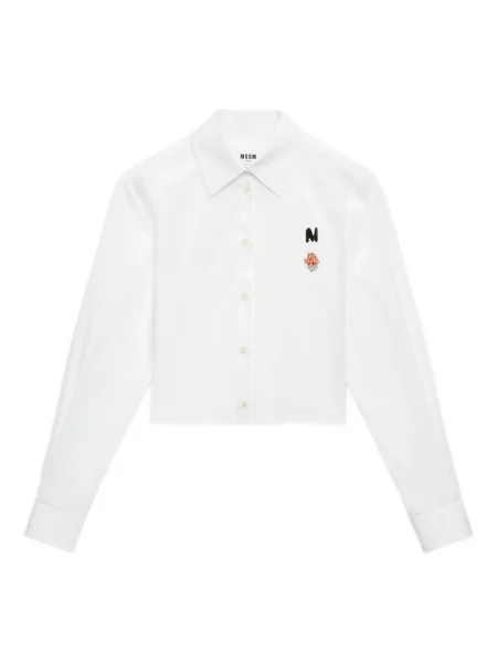 Cropp cămașă Msgm cu imagine alb