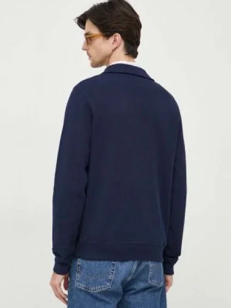 Lacoste pulover de bleumarin cu turtleneck