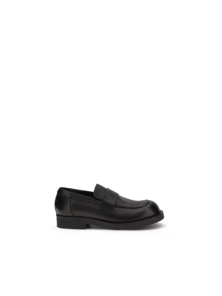 Półbuty Mm6 Maison Margiela skórzane wsuwane czarne