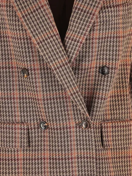 Sacou Max Mara în carouri maro