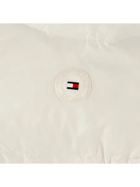 Geacă cu puf copii Tommy Hilfiger alb