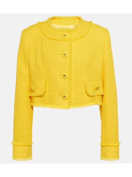 Geacă Dolce&gabbana de lână negru