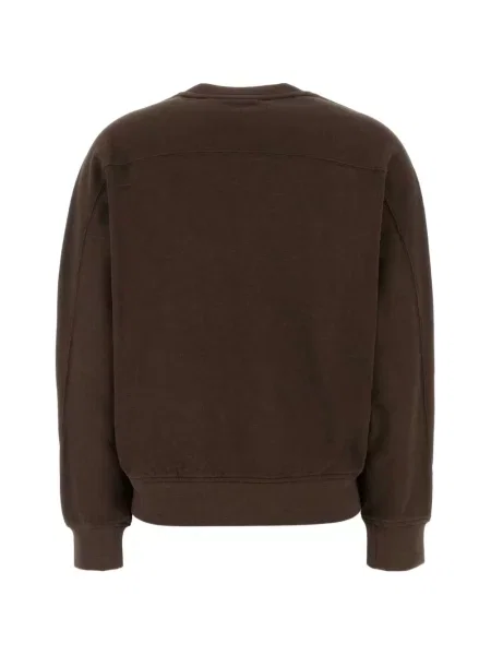 Lung hanorac Maison Kitsune cu broderie maro
