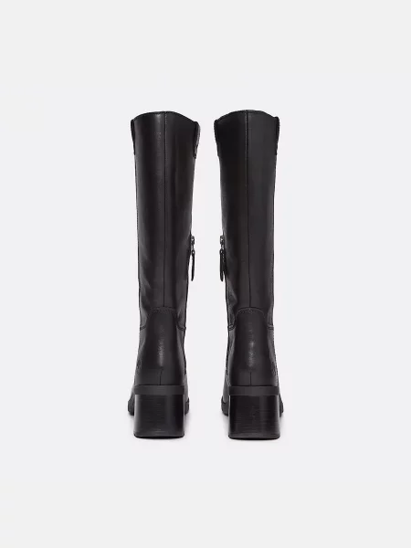 Кожаные сапоги Timberland черные
