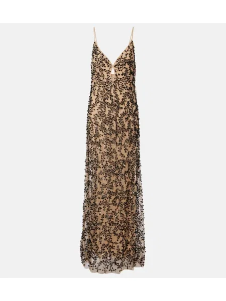 Rochie Johanna Ortiz plasă maro