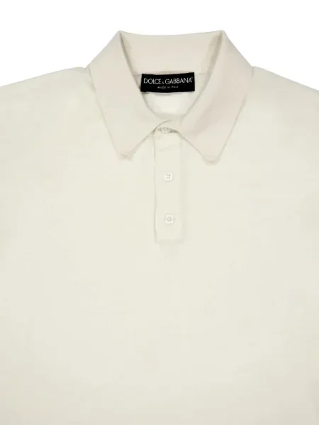 Polo Dolce & Gabbana κασμίρ λευκό
