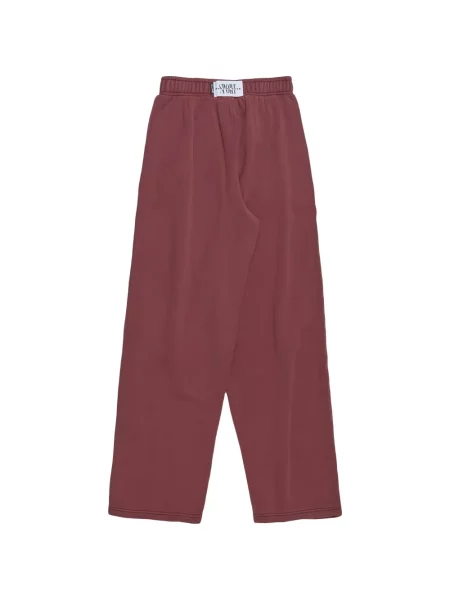 Pantaloni Nike alergare din material terry portocaliu