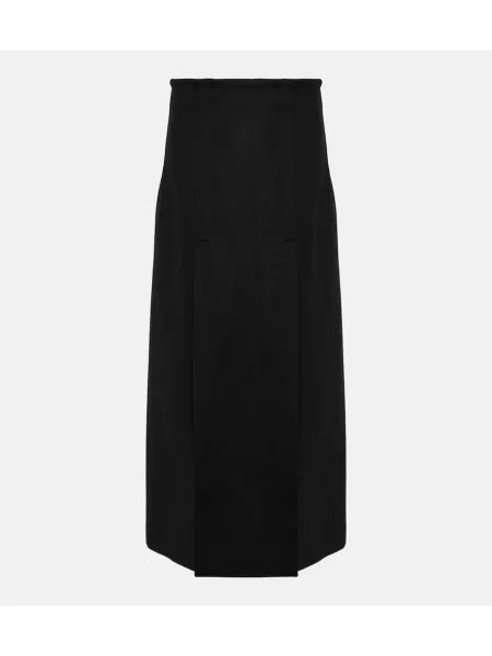 Fusta maxi Proenza Schouler de lână negru