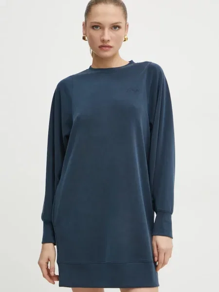 Boss Orange sukienka mini oversize niebieski