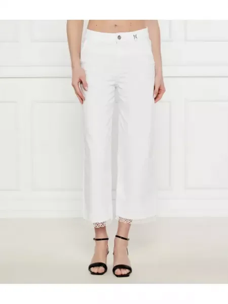 Marc Cain Blugi | flare fit | high waist alb