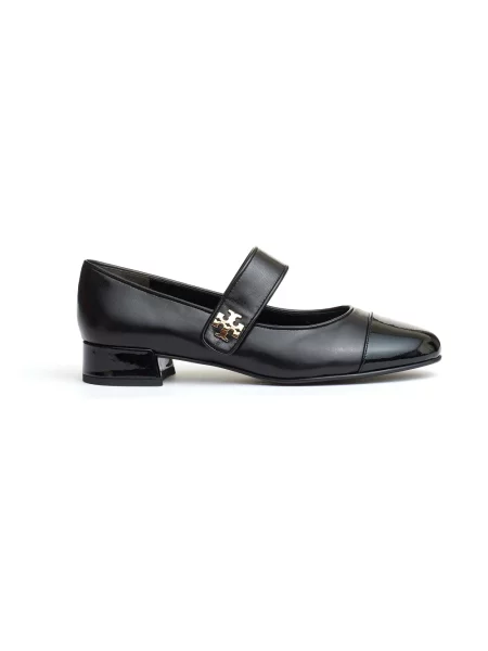 Czółenka Tory Burch skórzana czarna