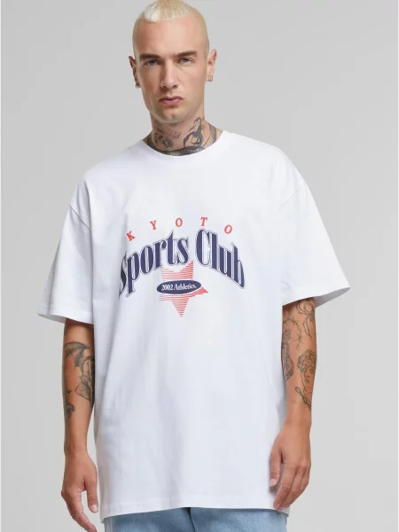 Tricou sport Mister Tee alb