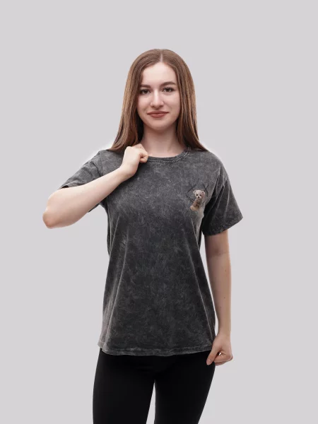 Футболка LUMO темно-сірий віскоза/поліестер сіра