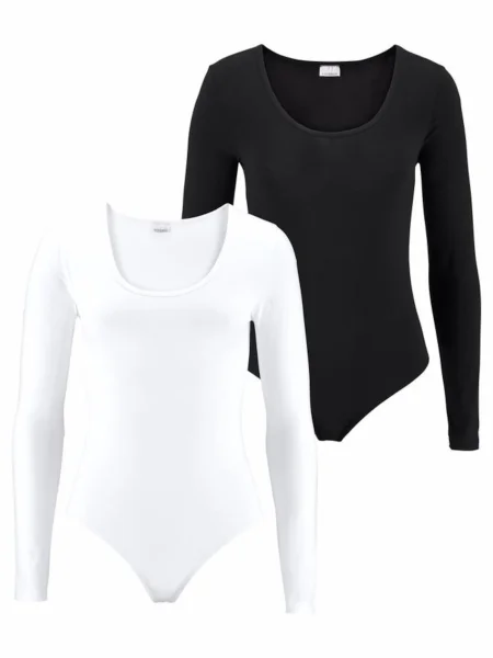 VIVANCE Tričko černá bílá