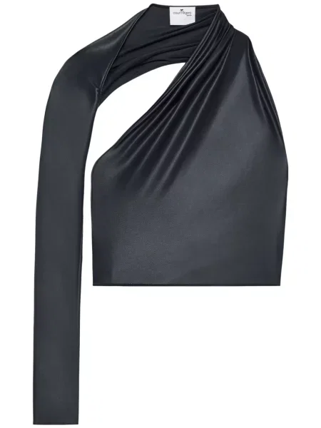 Bluzka Courreges o krotszym kroju czarna