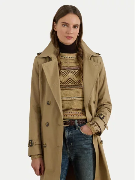 LAUREN RALPH LAUREN Trencz beżowy