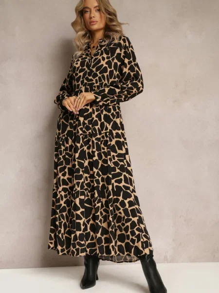 Rochie Neagră-Bej Metestra negru