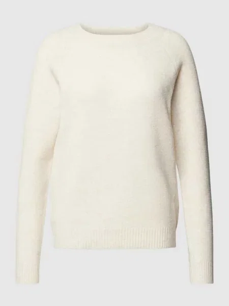 Sweter z dzianiny o kroju regular fit z okrągłym dekoltem model ‘DOFFY’ Vero Moda