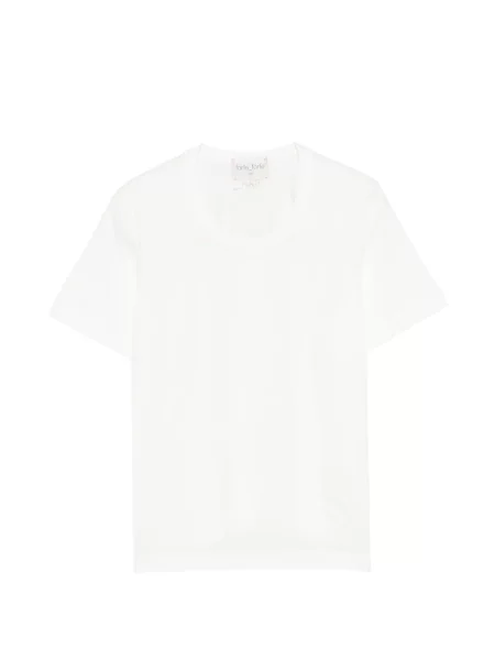 Tricou Forte_forte cu decolteu rotund alb