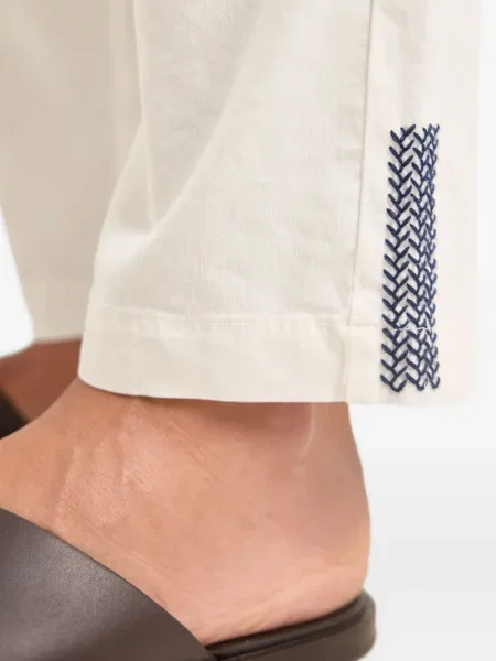 Pantaloni Orlebar Brown cu dungi alb