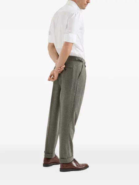 Pantaloni Brunello Cucinelli de lână gri