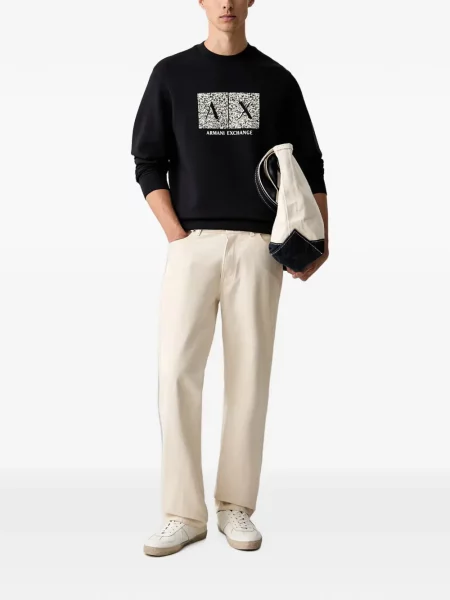 Hanorac Armani Exchange cu imagine negru