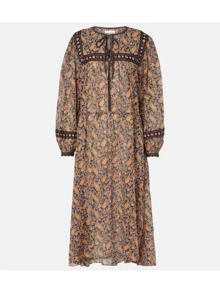 Rochie midi Marant Etoile până la genunchi de costum negru