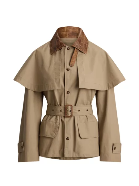 Cu centură geacă Ralph Lauren Collection maro