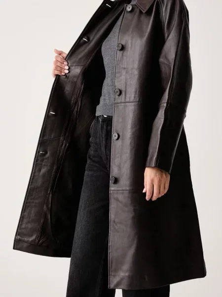 Кожаное пальто Officine Generale